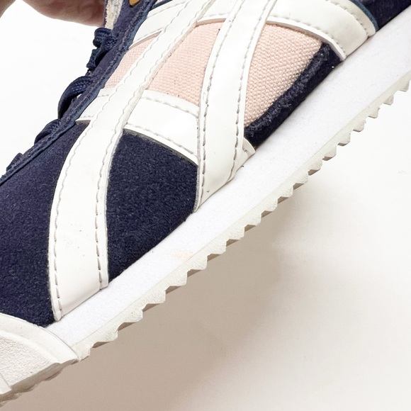 Onitsuka Tiger by Asics Womens Navy Pink White Delegation F Sneaker Size 11 - Picture 12 of 13